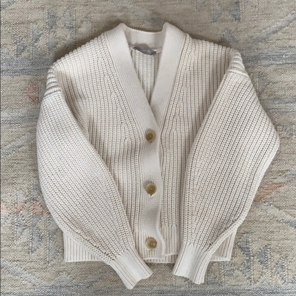 The Texture Cotton Crop Cardigan